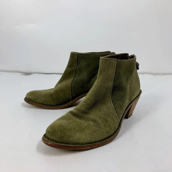 Fiorentini + Baker Women's Suede Leather Ankle Heeled Zipper‎ Boot 5.5 - Picture 1 of 15